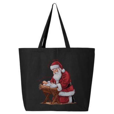 IM The Season Santa Im The Reason Jesus Christian Christmas 25L Jumbo Tote