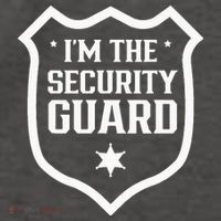 IM The Security Guard Doorman Bouncer Job Vector Backpack