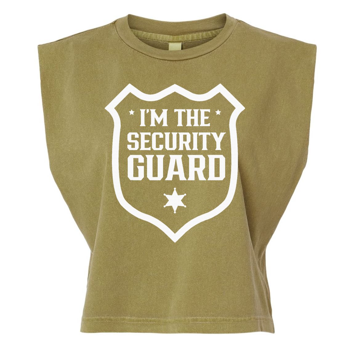 IM The Security Guard Doorman Bouncer Job Garment-Dyed Women's Muscle Tee