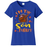 Im The Son Turkey Dabbing Turkey Thanksgiving Family Gift Women's T-Shirt