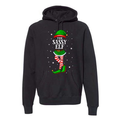 Im The Sassy Elf Matching Christmas Premium Hoodie