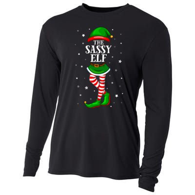 Im The Sassy Elf Matching Christmas Cooling Performance Long Sleeve Crew