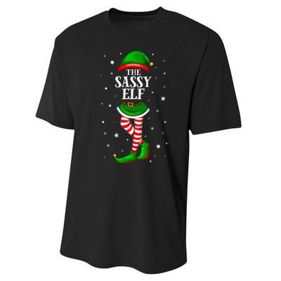 Im The Sassy Elf Matching Christmas Performance Sprint T-Shirt