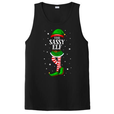 Im The Sassy Elf Matching Christmas PosiCharge Competitor Tank