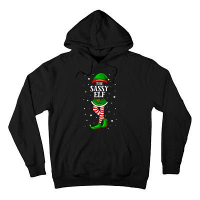 Im The Sassy Elf Matching Christmas Tall Hoodie