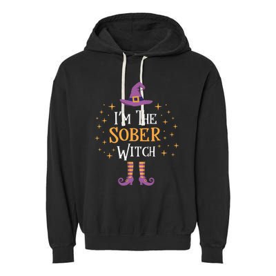 Im The Sober Witch T Matching Family Trick Treat Garment-Dyed Fleece Hoodie