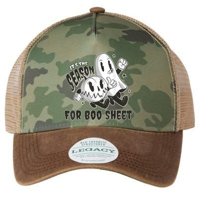 Its The Season For Boo Sheet Funny Ghost Saying Halloween Legacy Tie Dye Trucker Hat
