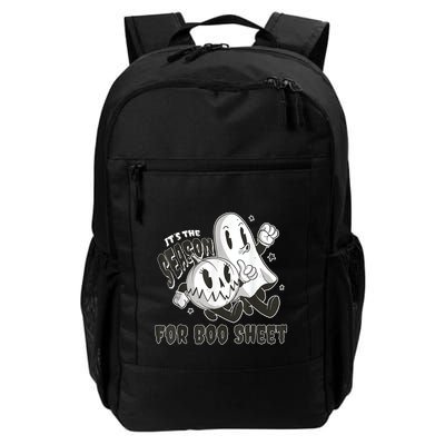 Its The Season For Boo Sheet Funny Ghost Saying Halloween Backpack