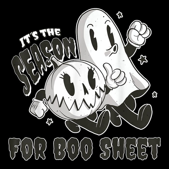 Its The Season For Boo Sheet Funny Ghost Saying Halloween Drawstring Bag