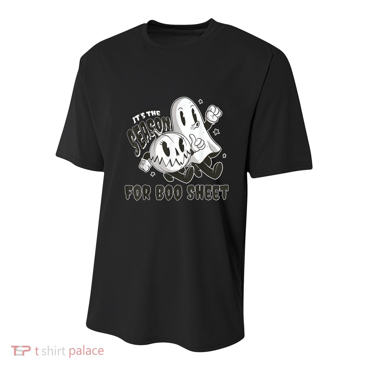 Its The Season For Boo Sheet Funny Ghost Saying Halloween Youth Performance Sprint T-Shirt