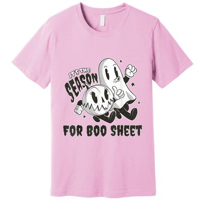 Its The Season For Boo Sheet Funny Ghost Saying Halloween Premium T-Shirt