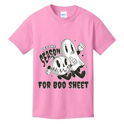 Its The Season For Boo Sheet Funny Ghost Saying Halloween Kids T-Shirt
