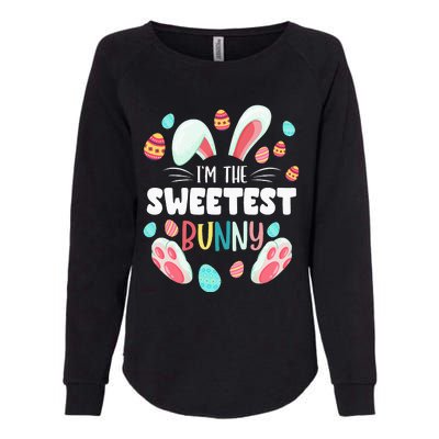 I'm The Sweetest Bunny Matching Family Easter Party Womens California Wash Sweatshirt