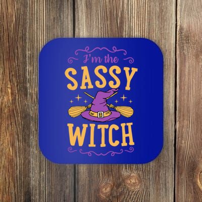 IM The Sassy Witch Funny Cute Matching Witchy Halloween Gift Coaster