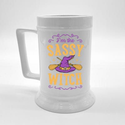 IM The Sassy Witch Funny Cute Matching Witchy Halloween Gift Beer Stein