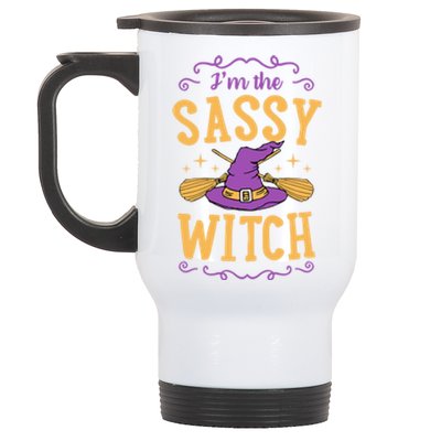 IM The Sassy Witch Funny Cute Matching Witchy Halloween Gift Stainless Steel Travel Mug