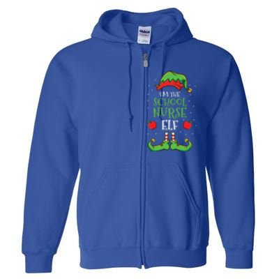 Im The School Nurse Elf Christmas Cute Gift Full Zip Hoodie