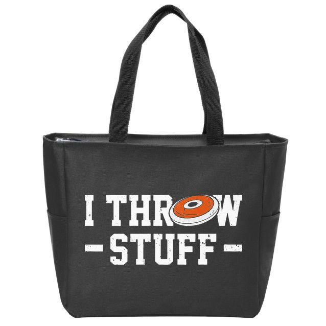 I Throw Stuff Discus Throwing Discus Thrower Throwing Sports Zip Tote Bag