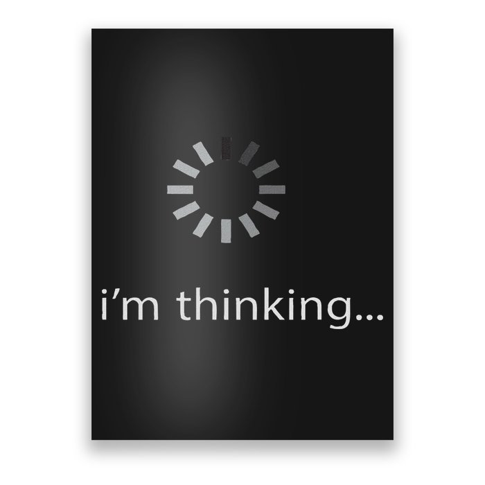 I'm Thinking ... Stand By, I'm Processing This .. Funny Poster