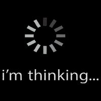 I'm Thinking ... Stand By, I'm Processing This .. Funny Poster