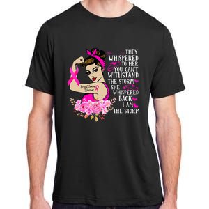 Im The Storm Strong Women Breast Cancer Warrior Pink Ribbon Adult ChromaSoft Performance T-Shirt