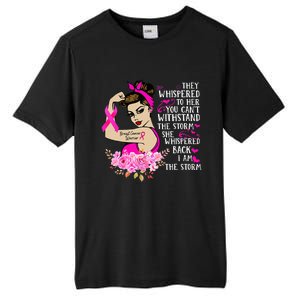 Im The Storm Strong Women Breast Cancer Warrior Pink Ribbon Tall Fusion ChromaSoft Performance T-Shirt