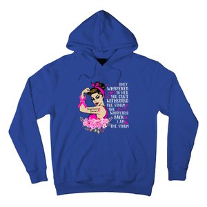 Im The Storm Strong Women Breast Cancer Warrior Pink Ribbon Hoodie