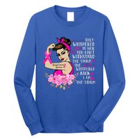 Im The Storm Strong Women Breast Cancer Warrior Pink Ribbon Long Sleeve Shirt