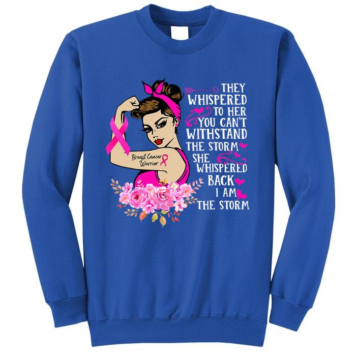 Im The Storm Strong Women Breast Cancer Warrior Pink Ribbon Sweatshirt