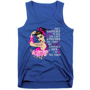 Im The Storm Strong Women Breast Cancer Warrior Pink Ribbon Tank Top