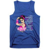 Im The Storm Strong Women Breast Cancer Warrior Pink Ribbon Tank Top