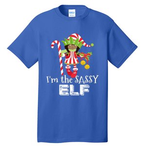 IM The Sassy Elf African American 1 Matching Christmas Cute Gift Tall T-Shirt