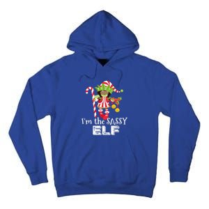 IM The Sassy Elf African American 1 Matching Christmas Cute Gift Tall Hoodie