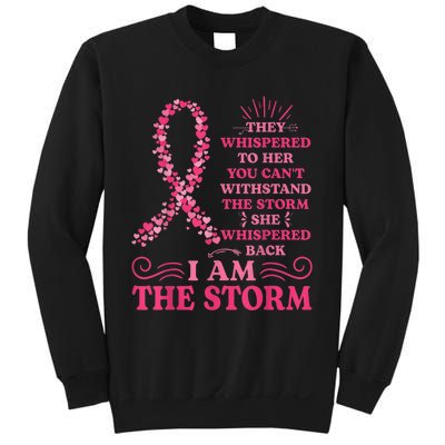 I'm The Storm Warrior Pink Ribbon Wo Breast Cancer Sweatshirt