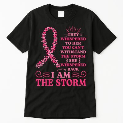 I'm The Storm Warrior Pink Ribbon Wo Breast Cancer Tall T-Shirt