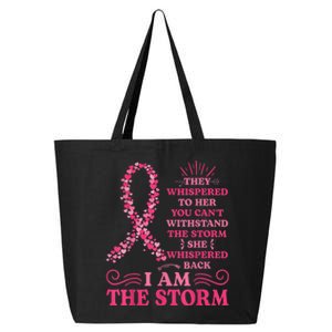 I'm The Storm Warrior Pink Ribbon Wo Breast Cancer 25L Jumbo Tote