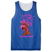 I'm The Storm Black Melanin Breast Cancer Warrior Pink Cool Gift Mesh Reversible Basketball Jersey Tank