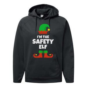 IM The Safety Elf Family Pajama Christmas Funny Performance Fleece Hoodie