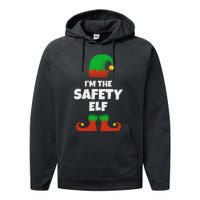 IM The Safety Elf Family Pajama Christmas Funny Performance Fleece Hoodie