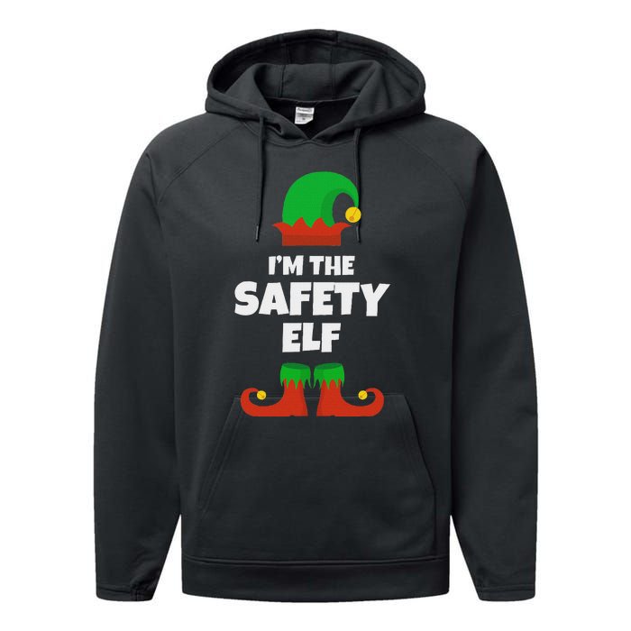 IM The Safety Elf Family Pajama Christmas Funny Performance Fleece Hoodie