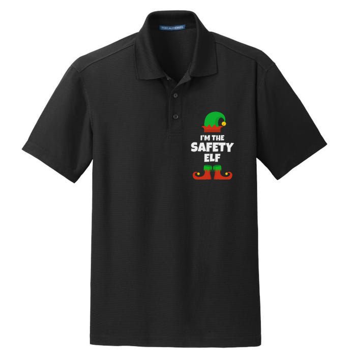 IM The Safety Elf Family Pajama Christmas Funny Dry Zone Grid Polo