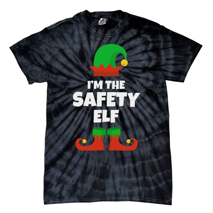 IM The Safety Elf Family Pajama Christmas Funny Tie-Dye T-Shirt