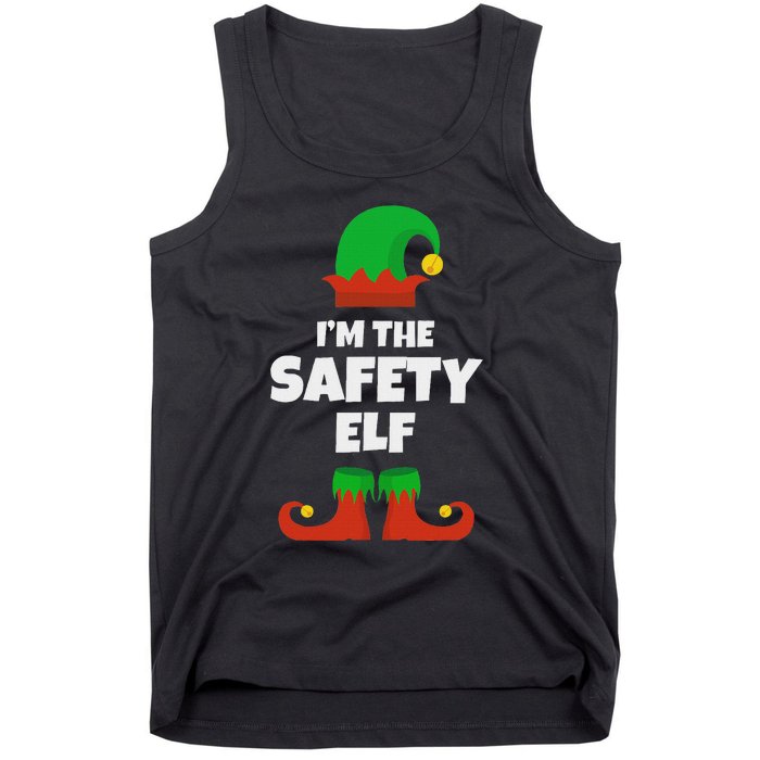 IM The Safety Elf Family Pajama Christmas Funny Tank Top