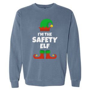 IM The Safety Elf Family Pajama Christmas Funny Garment-Dyed Sweatshirt