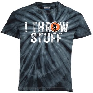 I Throw Stuff Discus Track and Field Athlete Throwers GiftS Kids Tie-Dye T-Shirt