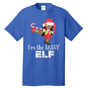 Im The Sassy Elf African American 5 Matching Christmas Gift Tall T-Shirt