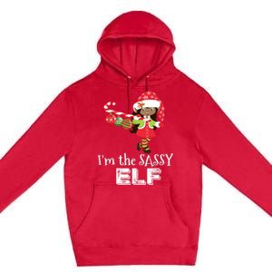 Im The Sassy Elf African American 5 Matching Christmas Gift Premium Pullover Hoodie