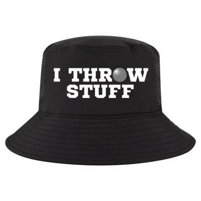 I Throw Stuff Shot Put Athlete Throwing Cool Comfort Performance Bucket Hat