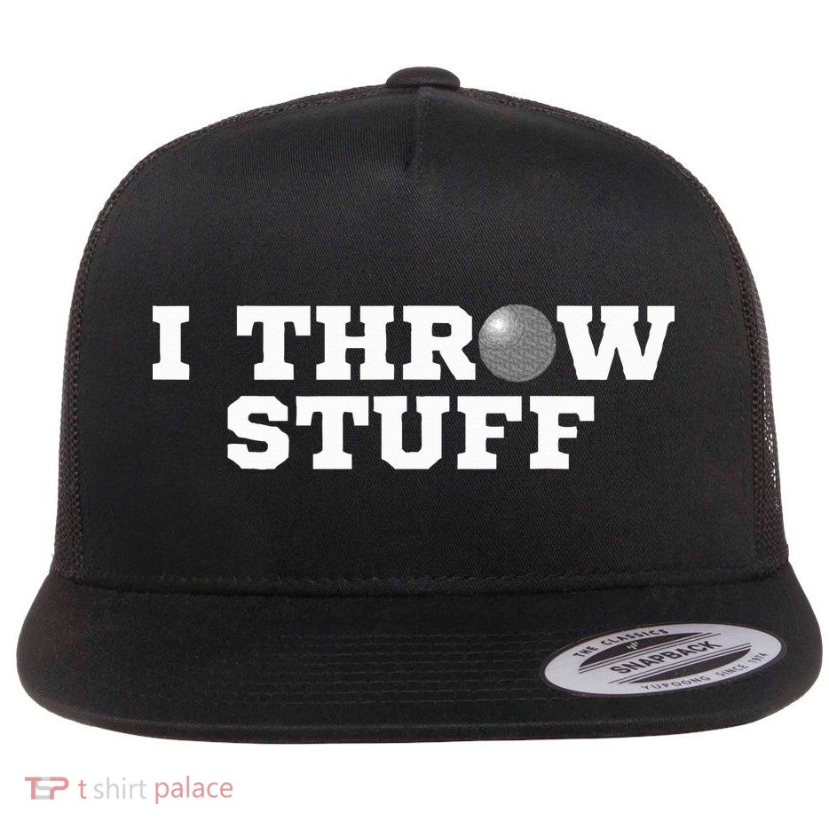 I Throw Stuff Shot Put Athlete Throwing Flatbill Hat