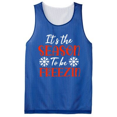 It's The Season To Be Freezin For Christmas Or Xmas Meaningful Gift Mesh Reversible Basketball Jersey Tank